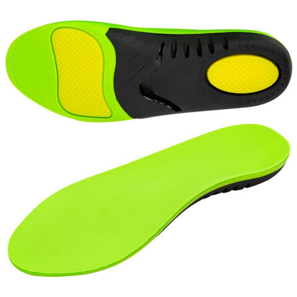 Стельки для кроссовок СПОРТИВНЫЕ КАРКАСНЫЕ, материал PU PRO SPORT, размер RU 38-39 / EU 39-40, с линиями выреза, SHEGRA (ШЕГРА), 700766