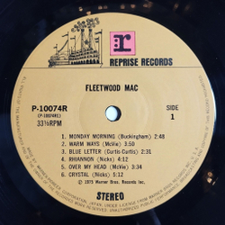 Винтажная виниловая пластинка LP Fleetwood Mac (Japan 1975) (No Obi)