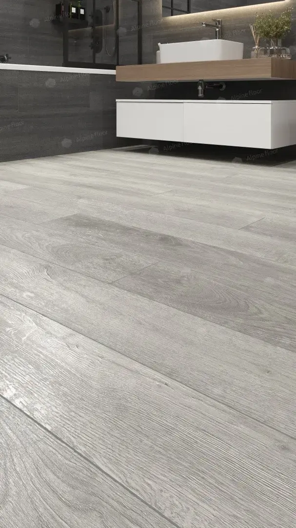 SPC ламинат Alpine Floor Дуб платина ABA