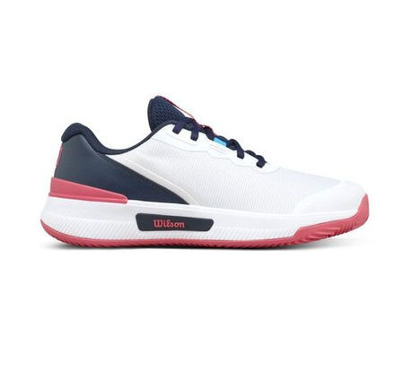 Женские теннисные кроссовки Wilson Intrigue Tour Clay - white/navy blazer/dubarry