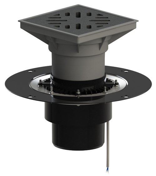 ТП-616.160-Э Трап для паркинга с вертикальным выпуском 160мм с электроподогревом