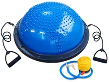 Балансировочная платформа с двумя съёмными эспандерами XW-BD58  (синий)