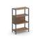 Shelf System Односекционный стеллаж трехярусный SN.STM-311 Дуб Табак/Металл Антрацит 810*400*1246