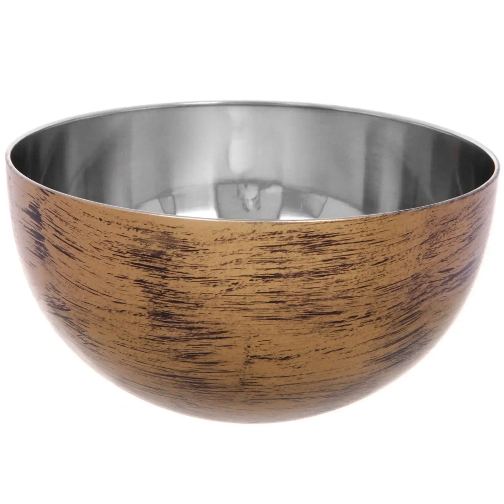 Салатник из нержавеющей стали 2л 20*9см цвет Антик