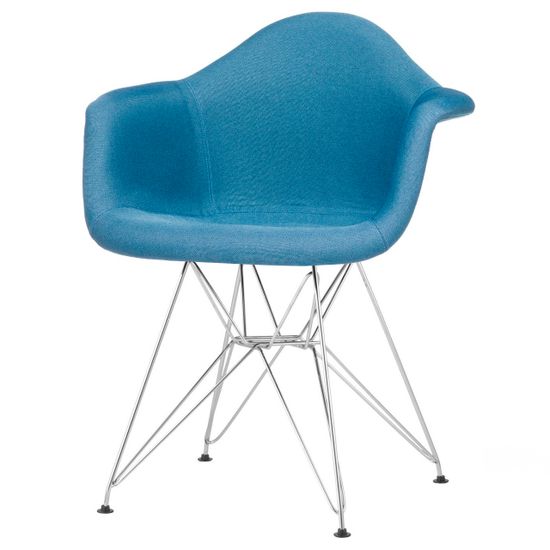 Стул с подлокотниками Eiffel Soft синий