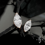 Накрутка "One Marquise" - Розовое золото - White CZ