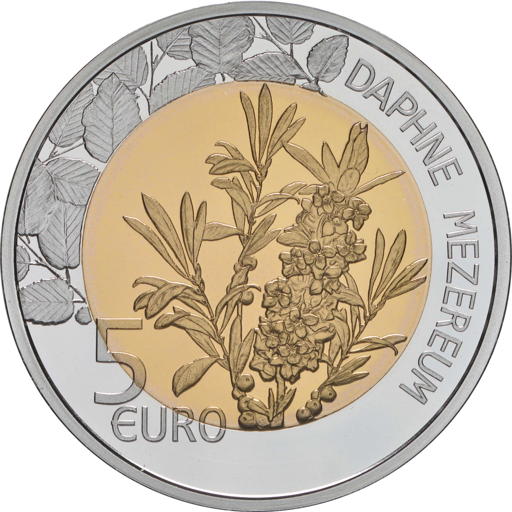 ЛЮКСЕМБУРГ, 2022, 5 ЕВРО [БИМЕТАЛЛ: СЕРЕБРО + NORDIC GOLD]