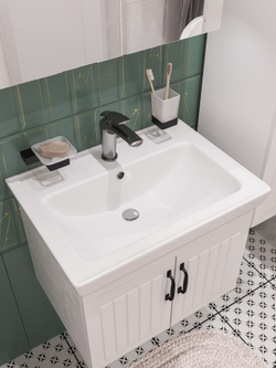 Смеситель для раковины STWORKI Гётеборг S03010GB вороненая сталь