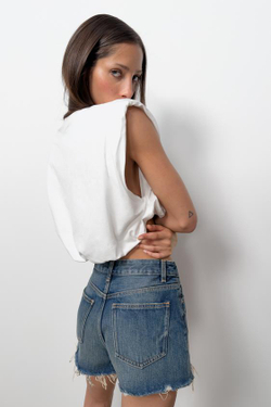 ZARA ТОП-БАЛЛОН С ПОДПЛЕЧНИКАМИ, БЕЛЫЙ