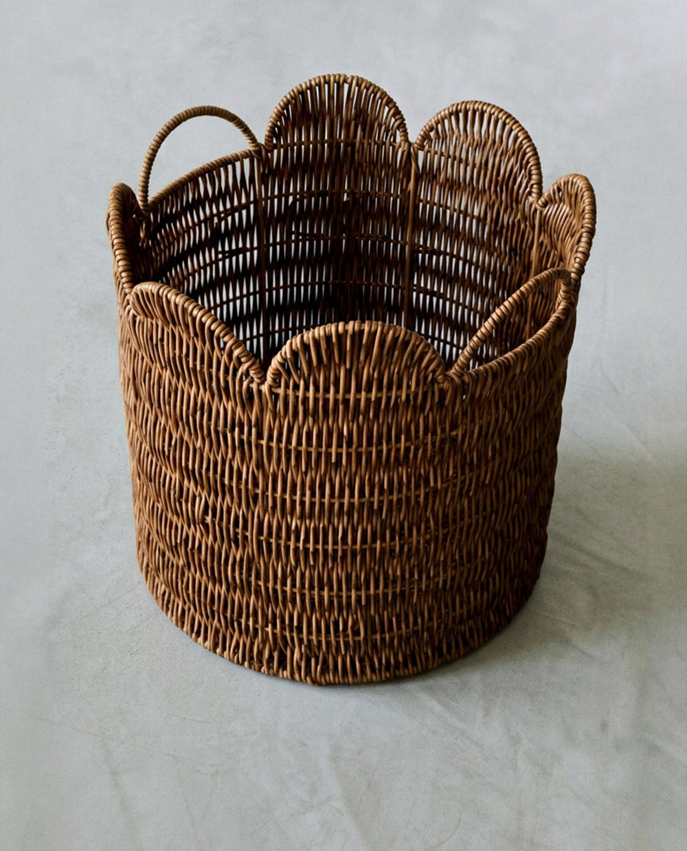 Zara Home Корзина из нержавеющей стали, цвет коричневый, 30 см