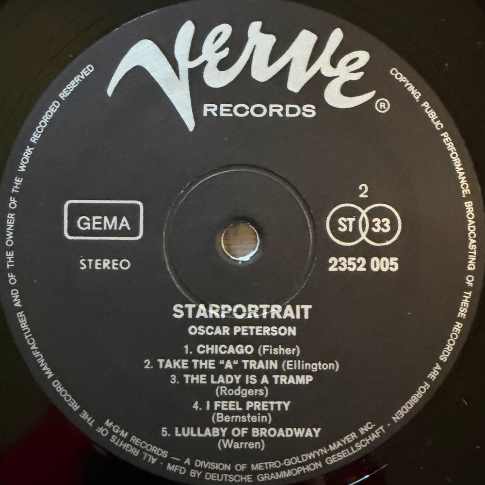 Oscar Peterson ‎– Starportrait 2LP (Германия) Т