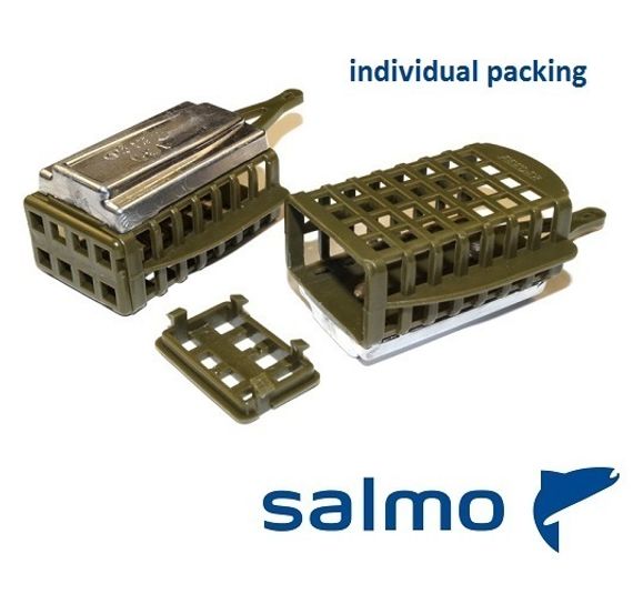 Кормушка фидерная Salmo FEEDER SQUARE съёмное дно 050г