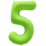 Шар фольгированный Цифра 5 101 см (Зеленый)