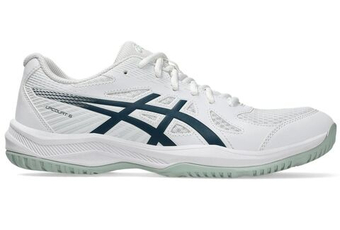 Мужские кроссовки для бадминтона/сквоша Asics Upcourt 6 - white/tranquil teal