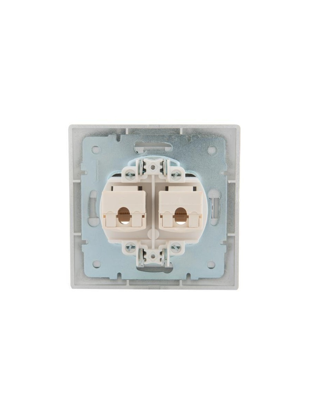 Розетка компьютерная 2-м СП Mira RJ45 сер. метал. LEZARD 701-1010-141