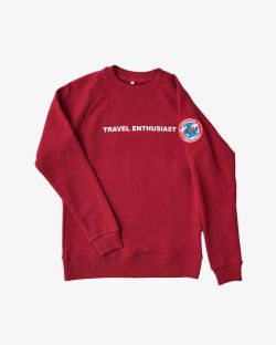 Толстовка Travel Enthusiast Бордо