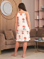 Сорочка б/в на бретели 730-1