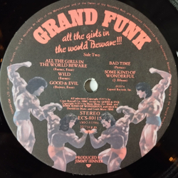 Винтажная виниловая пластинка LP Grand Funk All The Girls In The World Beware (Japan 1975) (No Obi) Memories