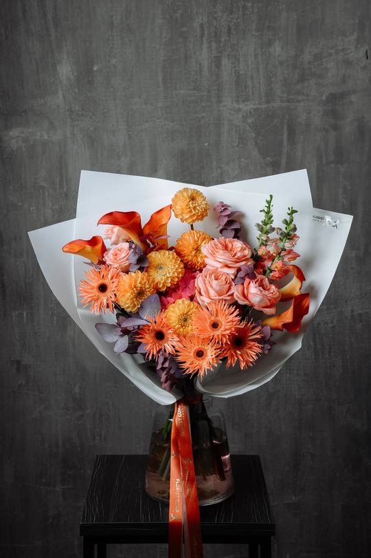 Авторский букет "Рябиновые грозди"