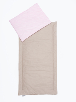 Комплект в коляску Розовая полоска