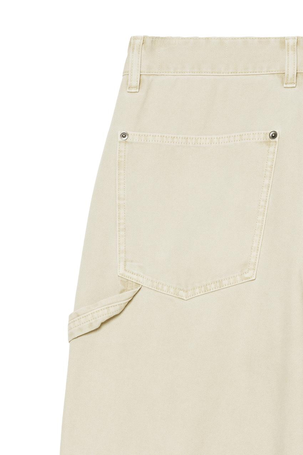 ZARA X BENITO ANTONIO БРЮКИ СВОБОДНОГО КРОЯ С КАРМАНОМ, БЕЖЕВЫЙ