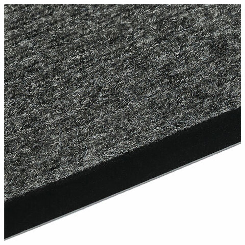 Коврик придверный 80х120 см, СЕРЫЙ, влаго-грязезащитный, 430 г/м2, ребристый, ЛЮБАША СТАНДАРТ, 701037