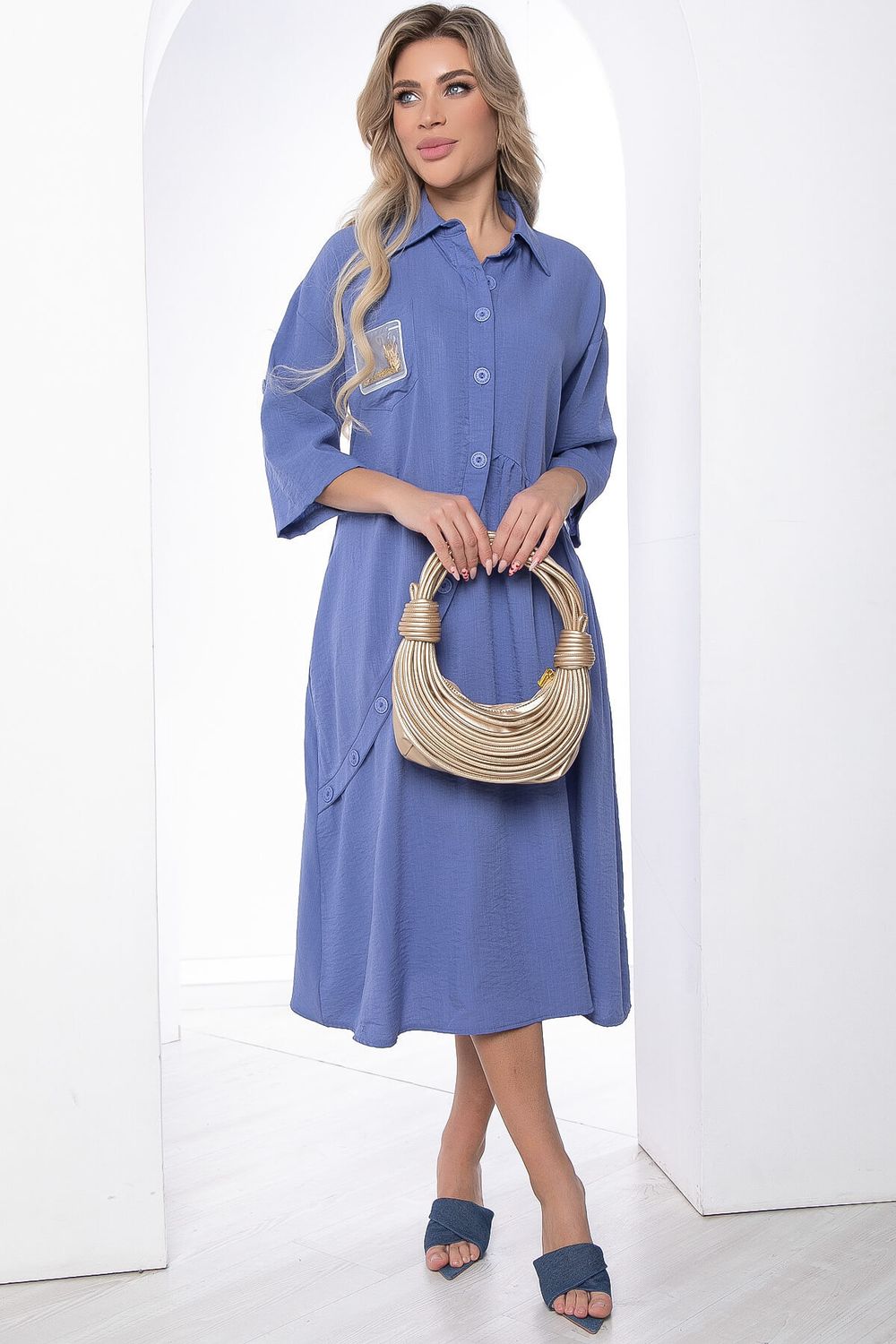 Платье "Индира" (джинс) П8535 LT Collection