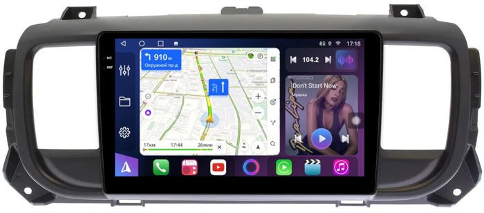 Магнитола для Peugeot Traveller/Expert, Citroen SpaceTourer/Jumpy, Opel Zafira Life/Vivaro - FarCar S400-TS18 монитор 9.5" QLED на Android 14, CarPlay, 4G SIM-слот