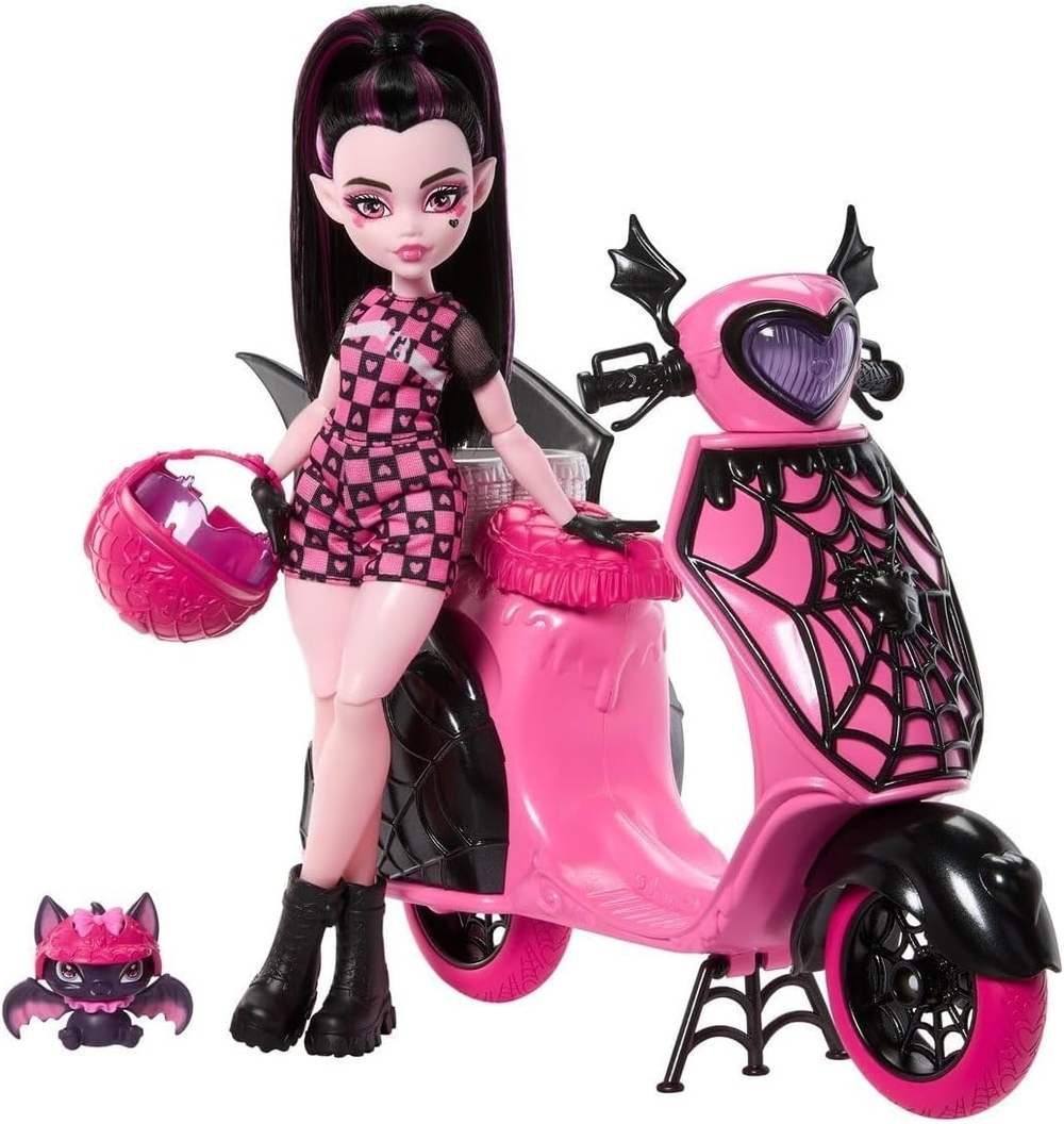Кукла Monster high Дракулаура со скутером