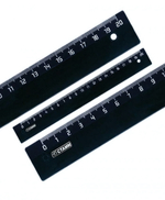 Линейка 20см. черн. (Стамм)
