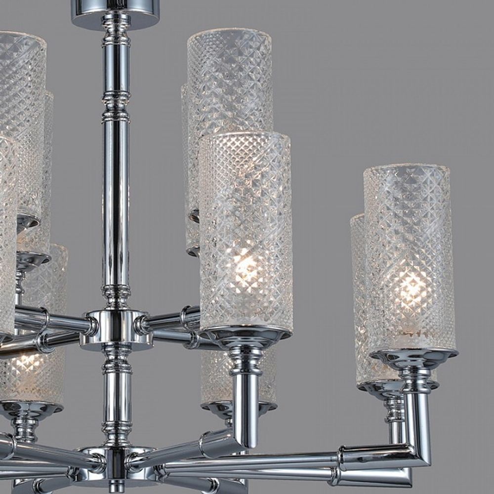 Подвесная люстра ILLUMICO  IL8683-12P-10 CR