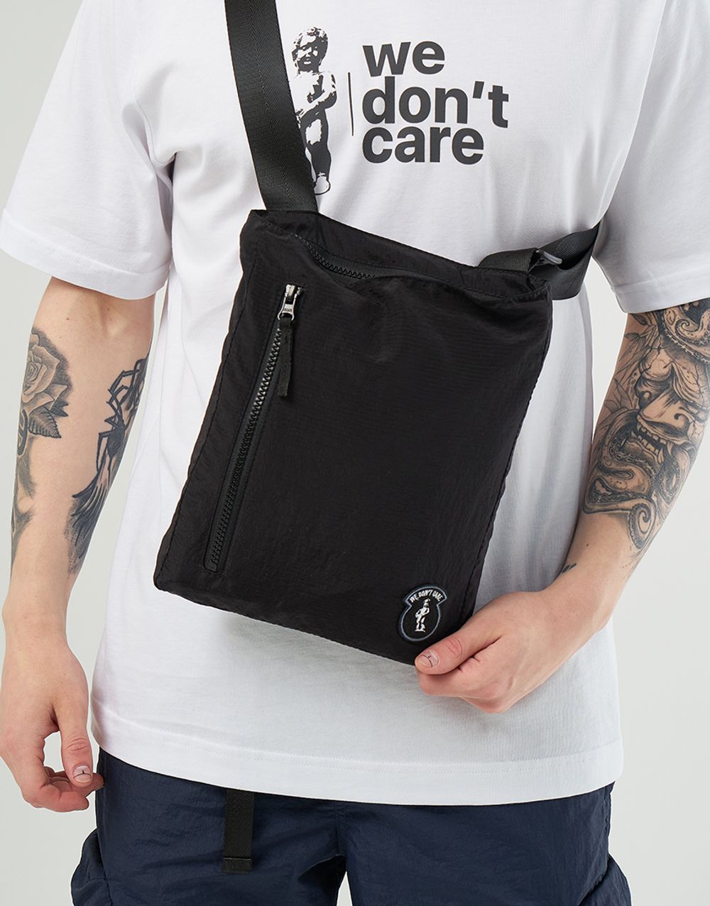 Сумка We Don’t Care Ripstop Nylon Cross Body Bag Black