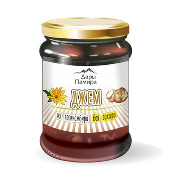 Джем из топинамбура натуральный, ст/б, 300г.