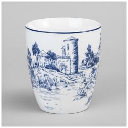 НАБОР КРУЖЕК LEFARD "NOVEL" НА ДЕРЕВ. ПОДСТАВКЕ 4 ШТ. 380 МЛ (КОР=6НАБ.)