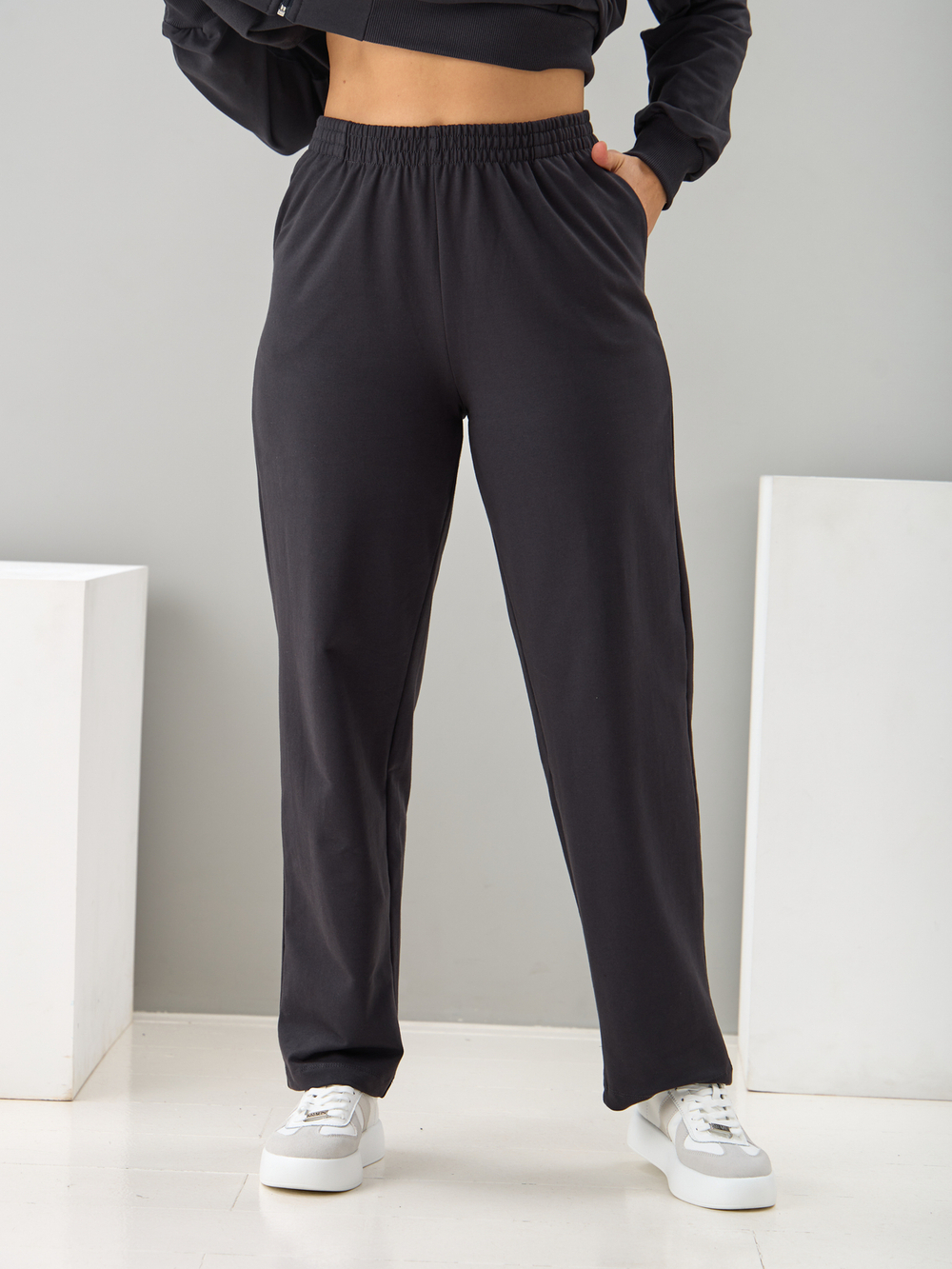 Костюм с брюками КБ-384/графит-п