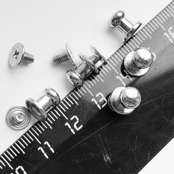 Заклепки (5шт) круглые 8х8мм на винте для ремней, декора обуви, одежды, бижутерии.