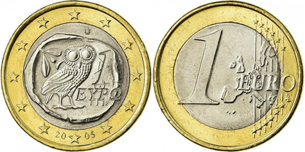Греция 1 евро, 2002-2006 XF