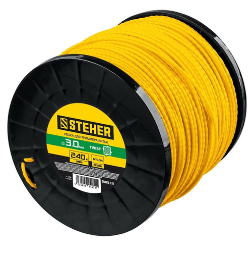 Леска для триммера Steher 75025-3.0 витой квадрат 3 мм 240 м