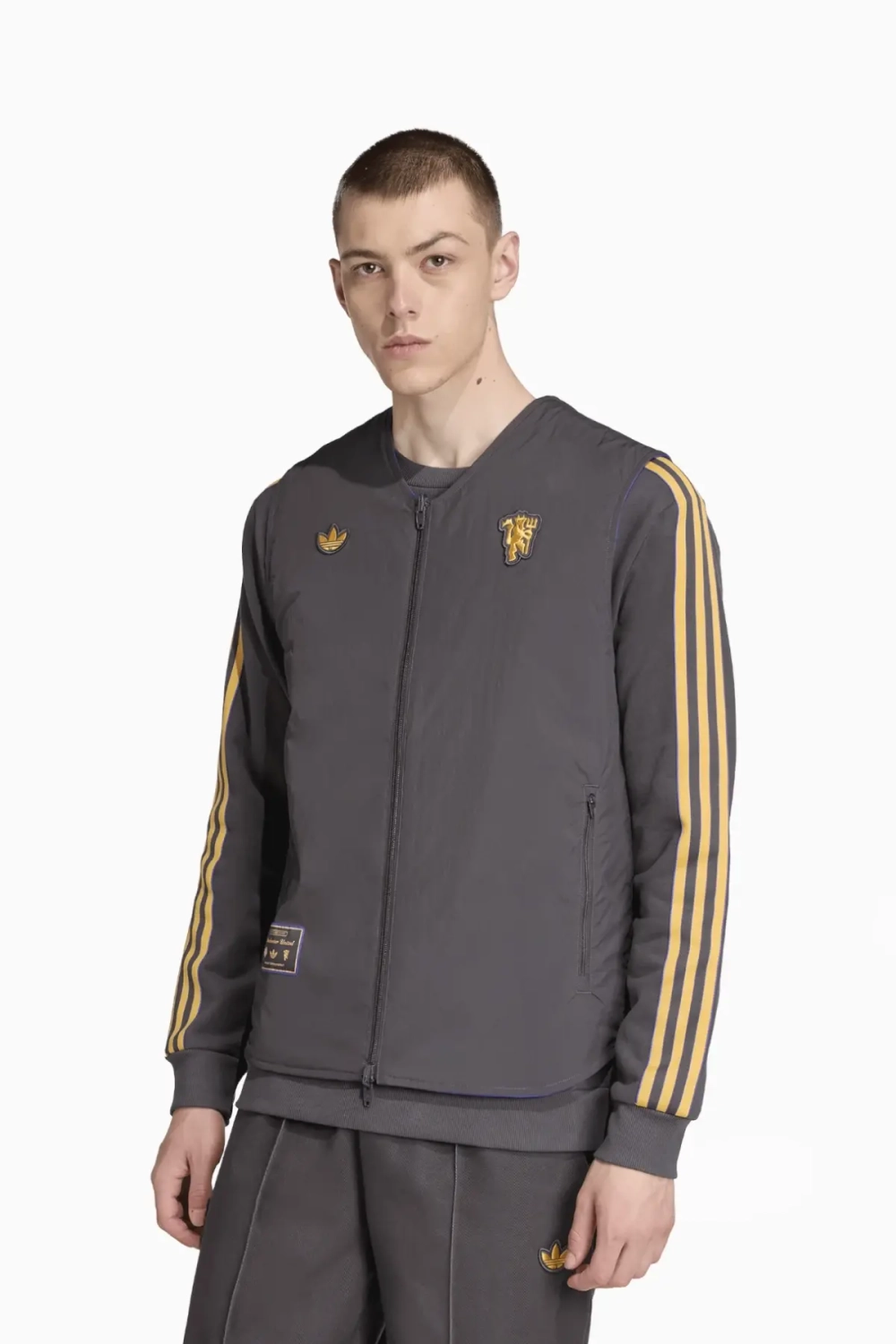 Жилет adidas Manchester United 25/26 Terrace Icons - черный