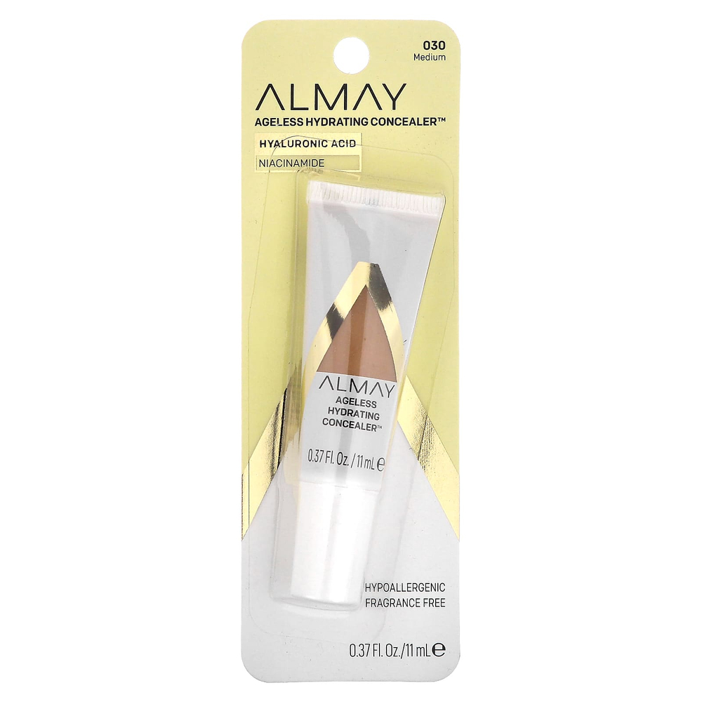 Almay, Ageless Hydrating Concealer, увлажняющий консилер, оттенок 030 Medium, 11 мл (0,37 жидк. унции)