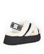 DISCO CROSS SLIDE-black white