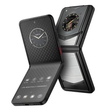 Vertu Ironflip кремово-белый (кожа аллигатора)