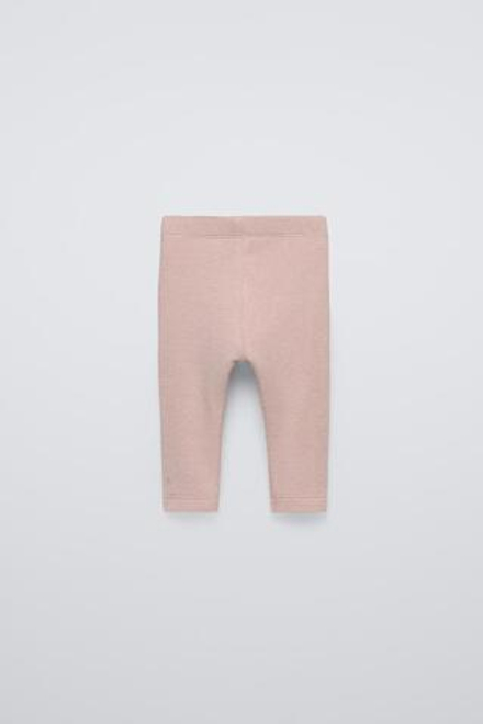 ZARA ЛЕГИНСЫ ИЗ ТКАНИ SOFT TOUCH, РОЗОВАТЫЙ