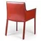 Стул с подлокотниками Barrie красная кожа