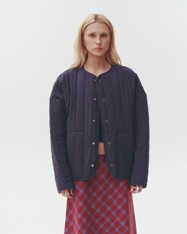 Куртка ватник Blue Depths синяя - фото 13