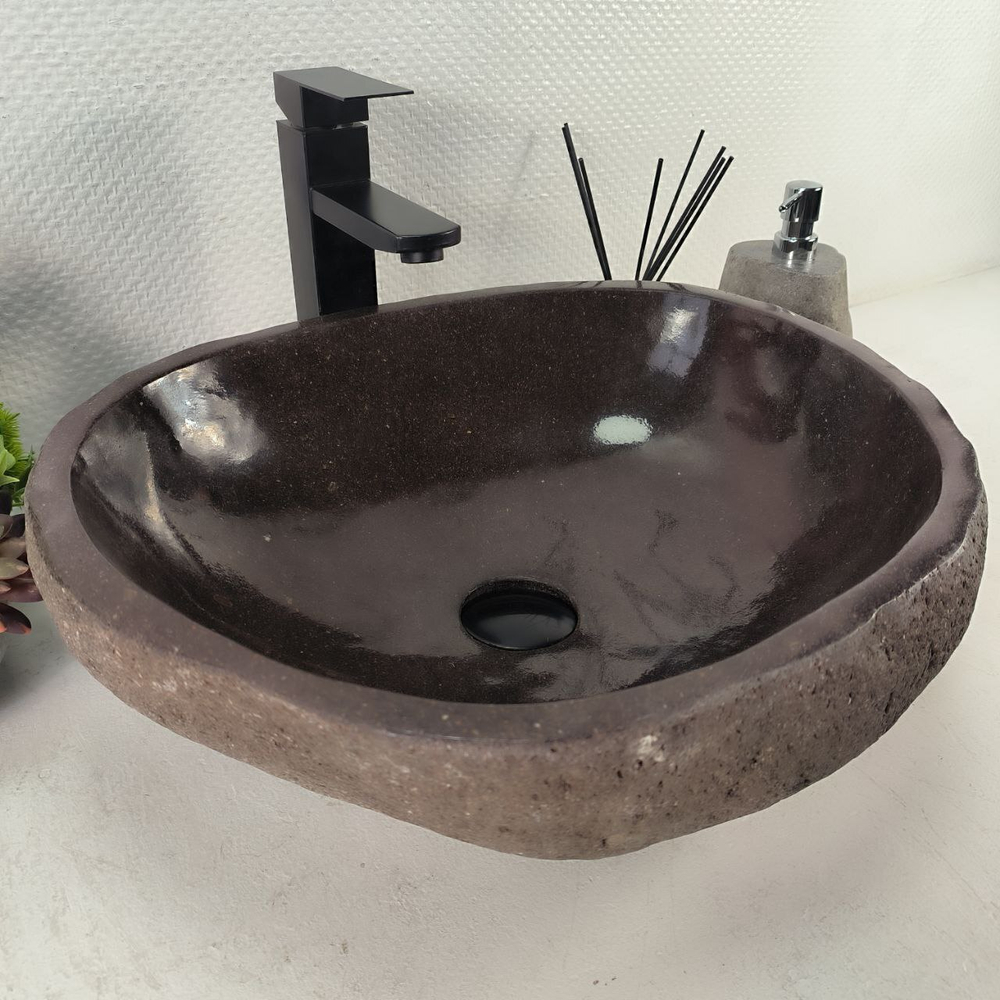Раковина из речного камня RS-65111 49*40*15 0857