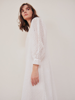 Белое хлопковое платье