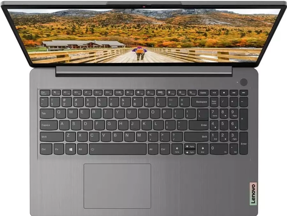 Ноутбук Lenovo IdeaPad 3 15ITL6, 15.6", IPS, Intel Celeron 6305 1.8ГГц, 4ГБ, 256ГБ SSD, Intel UHD Graphics , noOS, 82H8005DRK, серый