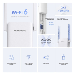 Усилитель Wi-Fi сигнала Mercusys ME80X AX3000 Усилитель Wi-Fi сигнала
