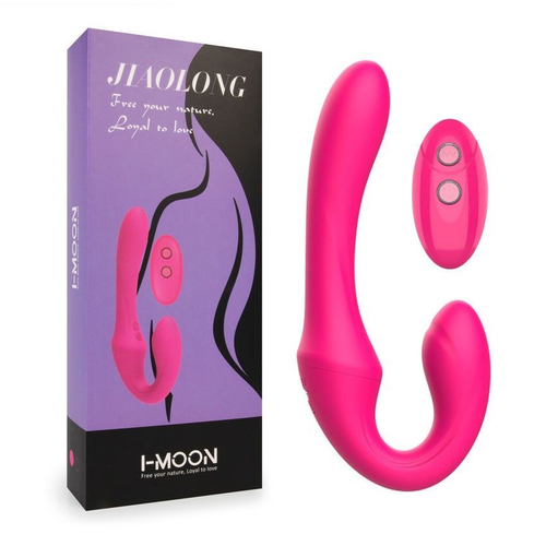 Вибратор I-MOON MY-1206 с клиторальным отростком, 19,6 см